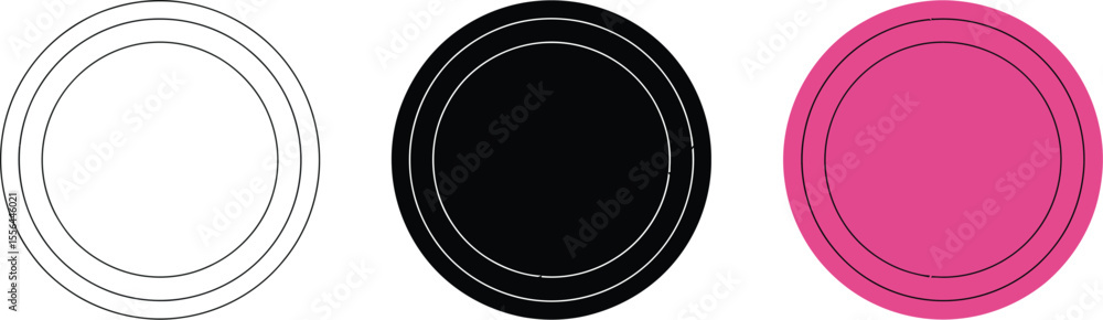 Poster circles graphic design vector illustration abstract shapes modern art background geometric pattern r