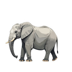 Fototapeta premium elephant illustration 
