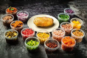 Golden Baked Smoky Grilled Potato with Sea Salt.