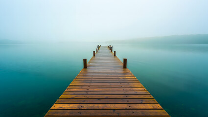 Fototapeta premium pier on the lake