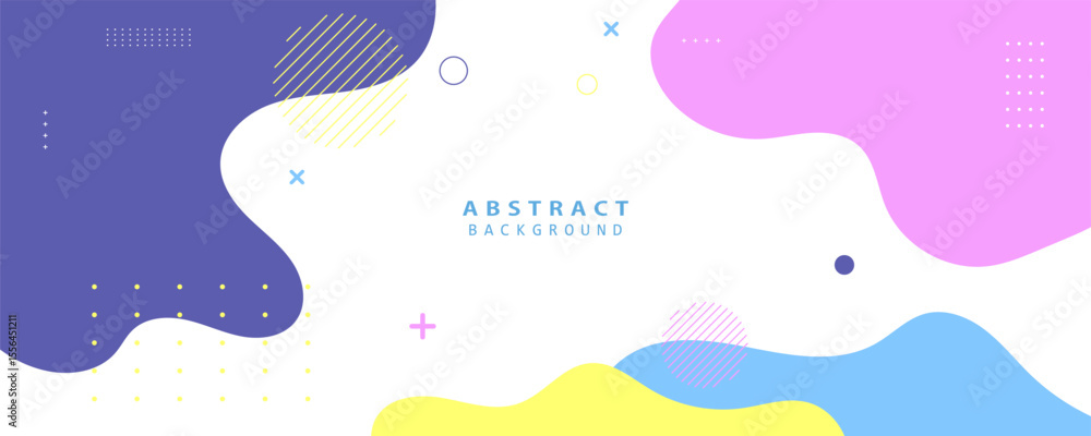 Poster minimal white background with floating pastel elements and clean composition. ideal for presentation
