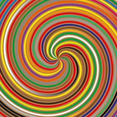 Special multi color vortex design