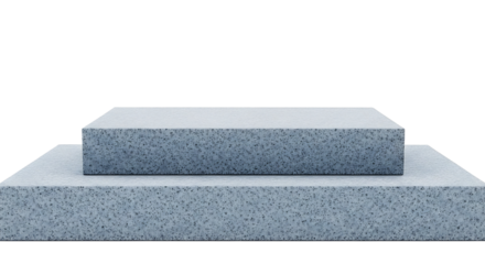 Two step concrete podium Isolated, podium stage.