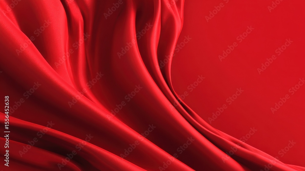 Poster ai generated red color simple background