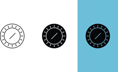 Find the best clock icon vector image for your design project simple clock icon graphic design asset editable stock vector illustration
