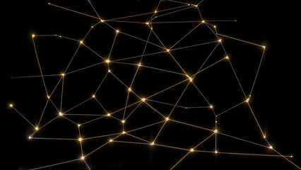Modern Glowing Network - Conceptual Connection Graphic for Tech and Data Visualization Projects