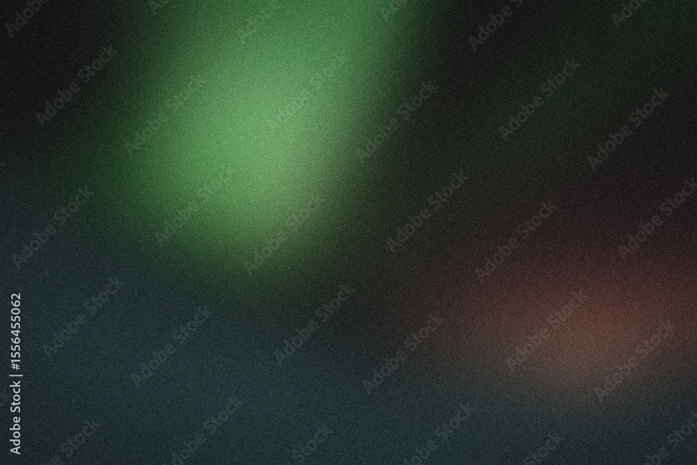 Poster dark textured background with soft green and red light gradients