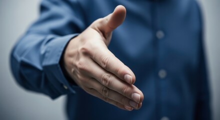 Obraz premium Handshake business deal partnership agreement collaboration cooperation success meeting greeting welcome gesture