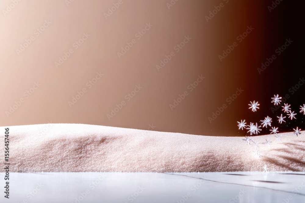 Aufkleber sparkling glitter texture with soft brown gradient background