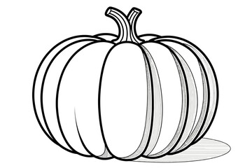 Pumpkin outline for coloring pages-Download free pumpkin vector-Use in Halloween crafts & activities-Perfect for kids & adults-Easy to print & customize