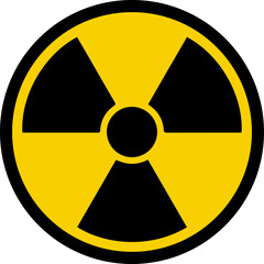 Obraz premium Radioactive symbol design for templates.