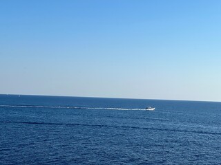 yacht in the sea