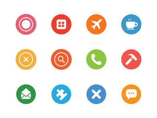 Pastel UI icon set of battery, power, reminder, clock, calendar, and digital notifications. Ideal for mobile apps, interfaces, and productivity design