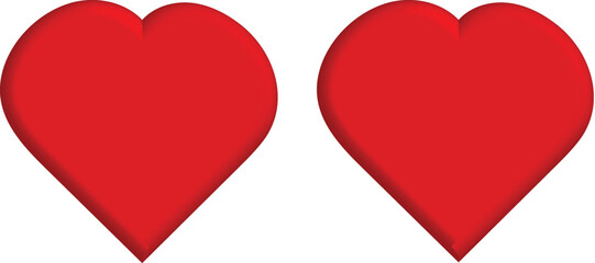 Obraz premium Hearts 3D vector design