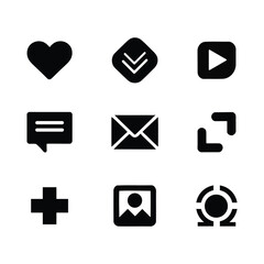 Website icon User Interface Universal Solid Icon Set. Icons are Suitable Mobile App, UI, UX design
