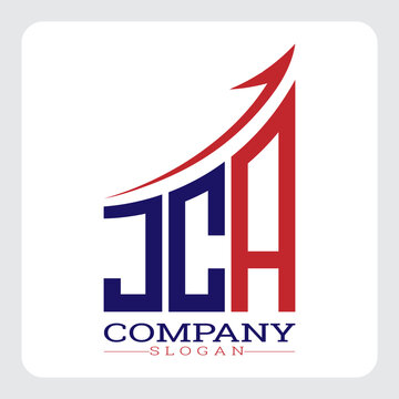 JCA logo design, JCA Company Logo Design Growth vector, JCA Upward Arrow Business Success Logo vector, JCA Corporate Branding Logo, JCA simple and modern logo, JCA business finance logo design, etc.