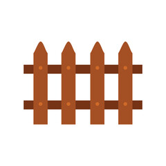 Ranch wooden fence vector art illustartion
