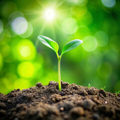 A stock photo of two green sprouts, symbolizing new growth