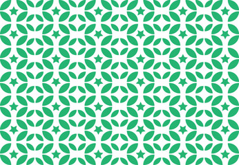 seamless pattern with green squares. Modern stylish floral background