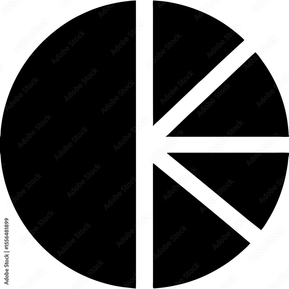 Poster minimalist black and white abstract icon representing a diverse range of design concepts and themes