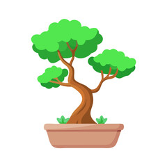 bonsai tree icon for website design and mobile app	