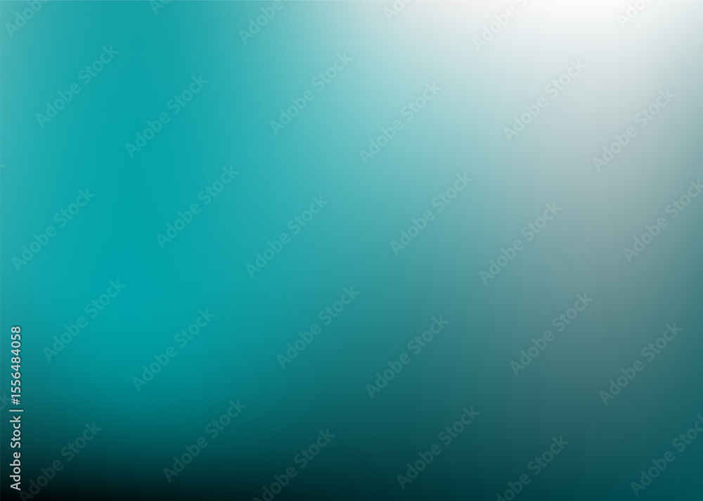 Wall mural turquoise and teal gradient abstract color blend soft blurred background