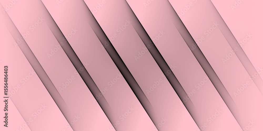 Poster illustration of diagonal pink lines create a soft and smooth abstract background texture