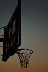 basketball hoop and net