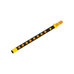 Flute clipart vector art illustration
