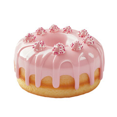 Delicious Pink Donut Sweet Treat Delightful Dessert