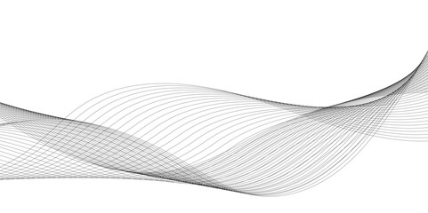 Abstract grey wave lines on transparent background. Digital frequency track equalizer. Abstract frequency sound wave lines and twisted curve lines background.	