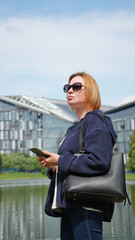 Close-up of a young woman with a phone6