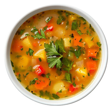 Delicious vegetable soup warm comforting meal healthy eating