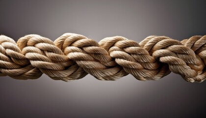 rope isolated on a gray background
