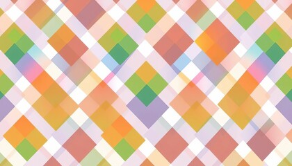 Vector seamless pattern of colorful harlequin rhombuses on a white background, vibrant, diamond pattern