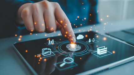Fingerprint scan digital interface technology