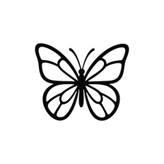 butterfly minimalist vector logo