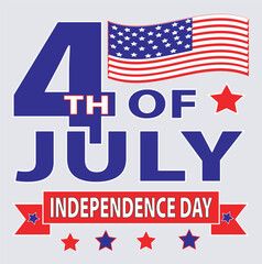 USA Independence Day t shirt design silhouette vector art illustration, 4th July independence day