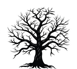 Obraz premium Bare Tree of Life Silhouette