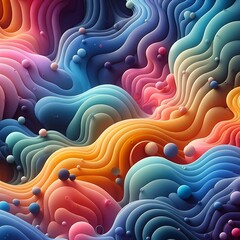 Organic fluid gradient background in pink and indigo tones, perfect for UI design