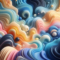 Organic fluid gradient background in pink and indigo tones, perfect for UI design