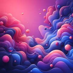 Organic fluid gradient background in pink and indigo tones, perfect for UI design
