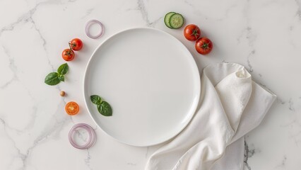 plate and food mockup background