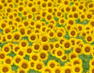 Sunny sunflower field