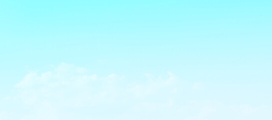 Blue pastel sky with white fluffy cloud. Cumulus clouds background. Cloudscape morning sky. The concepts of freedom of life, never give up and positive though energy.