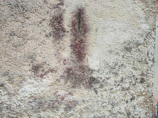 Texture - Old deteriorated brick house facade