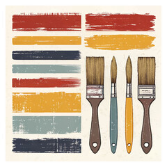 Brush strokes vector. brush. Set of text boxes. Paintbrush collection. Grunge design elements. Dirty texture banners. Set of rectangle shape brush strokes. Painted rectangles and long strokes