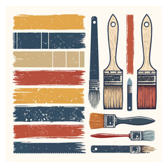 Brush strokes vector. brush. Set of text boxes. Paintbrush collection. Grunge design elements. Dirty texture banners. Set of rectangle shape brush strokes. Painted rectangles and long strokes