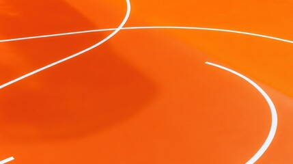 Orange basketball court design