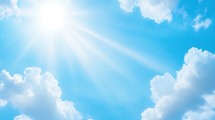 Sunlight rays through clouds